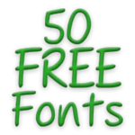 free fonts 50 pack 23 android application logo